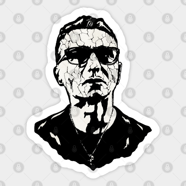 Dave Gahan Portrait Art Sticker by surmind